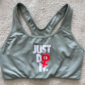 Sage Green Nike Women’s Just Do It Sports Bra